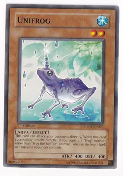 Yugioh Unifrog LODT-EN029 1st Edition Short Print Common - NM - Image 1