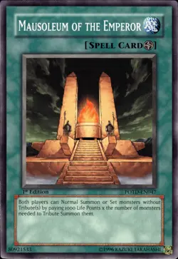 Mausoleum Of The Emperor - 1st Edition POTD-EN047 - NM - YuGiOh - Image 1
