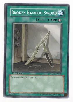 Yugioh Broken Bamboo Sword TAEV-EN062 Common 1st Ed NM - Image 1