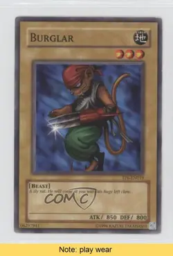 Burglar YuGiOh Tournament Pack 6 #TP6-EN019 2005 READ u3f - Image 1