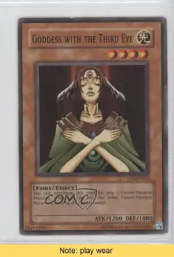 Goddess With the Third Eye YuGiOh Tournament Pack 5 #TP5-EN010 2004 READ u3f - Image 1
