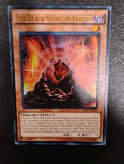 Yugioh Card TCG The Black Stone of Legend Unlimited Ed Ultra Rare LDK2-ENJ05 NM - Image 1