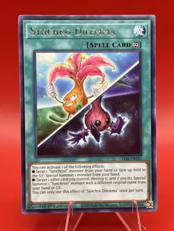 Synchro Dilemma Legendary Duelists: Synchro Storm #LED8-EN026 Yugioh Rare NM - Image 1