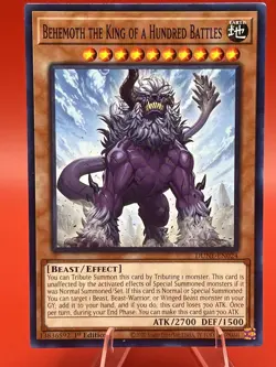 Behemoth the King of a Hundred Battles Duelist Nexus #DUNE-EN024 Yugioh NM - Image 1
