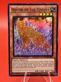 Hound of the Tistina Duelist Nexus #DUNE-EN087 Yugioh Super Rare NM - Image 1