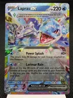 Lapras ex 032/142 - Ultra Rare Holo - Stellar Crown Pokemon Card MINT - Image 1