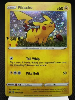 Pikachu SWSH039 - Holo - 25th Anniversary General Mills Promo Pokemon Card NM - Image 1