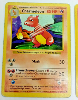 Charmander & Charmeleon Shadowless Lot of 2 - Base Set WOTC Pokemon Card pair HP - Image 2