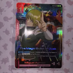 Gundam Card Game, TCG, The Magic Bullet Of Dusk ST04-014 C+ Alt Art - Image 1