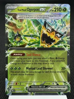 Teal Mask Ogerpon ex 012/131 - Ultra Rare - Prismatic Evolutions Pokemon Card NM - Image 1