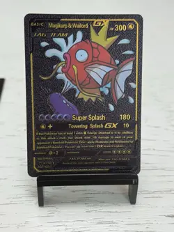 Magikarp Wailord Gx 161/181 Black Foil Fan Art Pokemon Card - Image 1
