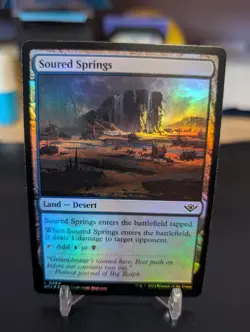 FOIL Soured Springs Outlaws of Thunder Junction - MTG Magic the Gathering Card - Image 1