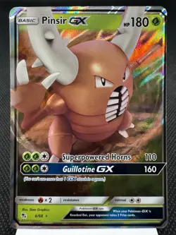 Pinsir GX 6/68 - Ultra Rare Holo - S&M Hidden Fates Pokemon Card NM - Image 1