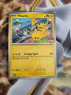 Pikachu SVP190 - Promo - 2024 World Championships Pokemon Card SEALED - Image 1