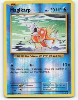Pokemon TCG Magikarp XY Evolutions 33/108 Common Reverse Holo Card - Image 1
