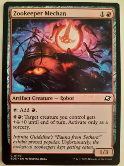 Zookeeper Mechan #0170 Edge of Eternities MTG Magic NM X 4 copies - Image 2