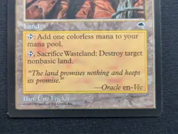 Wasteland - Tempest - NM - MTG - Magic the Gathering - Land - Image 2
