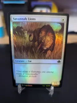 1x Savannah Lions | FOIL Retro | Dominaria Remastered | MTG Magic Cards - Image 1