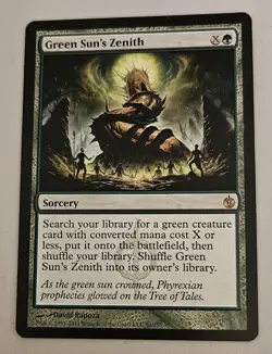MTG Green Sun's Zenith-Mirrodin Beseiged, NM - Image 1