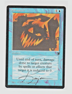 Magic the Gathering ~ MTG ~ 1x Silhouette ~ LEGENDS ~ LP ~ SIGNED BY ARTIST - Image 1