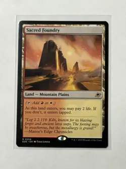 Sacred Foundry NON-FOIL Rare EOE 256 (MTG Edge of Eternities 2025) - Image 1