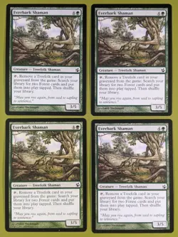 Everbark Shaman x4 Morningtide 4x Playset Magic the Gathering MTG - Image 1
