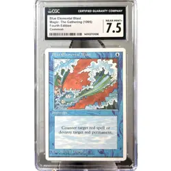 BLUE ELEMENTAL BLAST 4th Edition 1995 CGC Graded 7.5 Near Mint+ MTG - Image 1