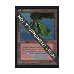 WOTC MtG International Ed. Volcanic Island (R) NM - Image 1
