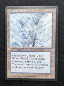 Glacial Chasm - Ice Age - NM - MTG - Magic the Gathering - Land - Image 1