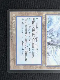 Glacial Chasm - Ice Age - NM - MTG - Magic the Gathering - Land - Image 2