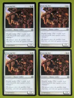 Fencing Ace x4 Return to Ravnica 4x Playset Magic the Gathering MTG - Image 1