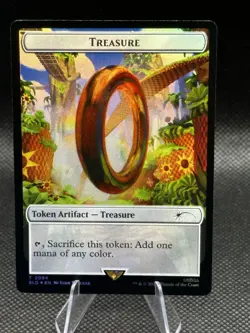 Secret Lair x Sonic - MTG - Treasure #2094 (NM, FOIL 🌈) - FAST SHIPPING MINT - Image 2