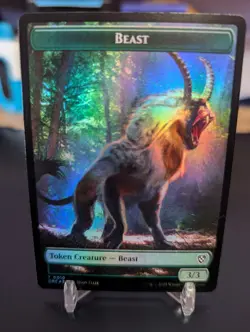 MTG - Beast/Beast Token (Foil) - Aetherdrift NM/M Condition 10/11 - Image 1