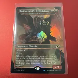 MTG Destoroyah, Perfect Lifeform - Everquill Phoenix FOIL Ikoria 374 NM - Image 1