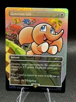 Secret Lair x Sonic - MTG - Generous Gift #2088 (NM, FOIL 🌈) - FAST SHIPPING - Image 2