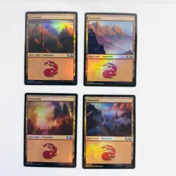 4X Mountain 273-276 - MTG - Core Set 2020 - NM Foil 4X - Image 1