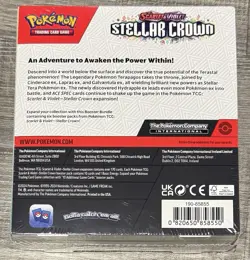 Pokemon TCG Stellar Crown Booster Bundle Box Factory Sealed 6 Packs - Image 2