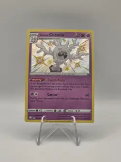 Pokemon TCG Galarian Cursola Shining Fates SV050/SV122 Shiny Holo Rare NM/Mint - Image 1