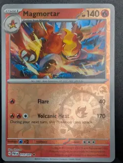 Magmortar 010/091 Reverse Holo - SV: Paldean Fates Pokemon TCG NM+ - Image 1