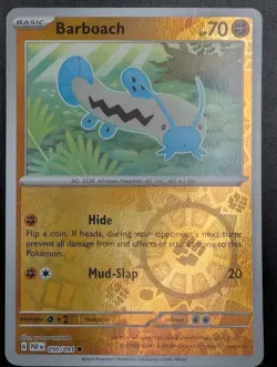 Barboach 050/091 Reverse Holo - SV: Paldean Fates Pokemon TCG NM+ - Image 1