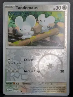 Tandemaus - 073/091 073/091 Reverse Holo - SV: Paldean Fates Pokemon TCG NM+ - Image 1