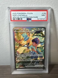 2025 Pokemon Journey Together Special Illustration Rare #186 Hop’s Zacian PSA 9 - Image 1