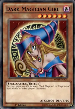 Dark Magician Girl - 1st Edition YGLD-ENA04 - LP - YuGiOh - Image 1