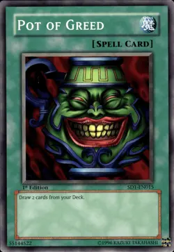 Pot Of Greed - 1st Edition SD1-EN015 - LP - YuGiOh - Image 1