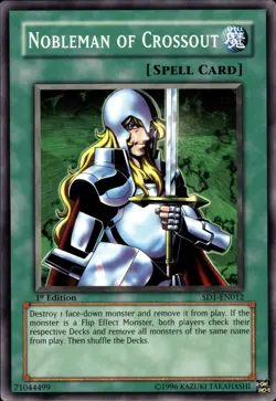 Nobleman Of Crossout - 1st Edition SD1-EN012 - LP - YuGiOh - Image 1