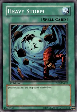 Heavy Storm - 1st Edition SD1-EN016 - LP - YuGiOh - Image 1