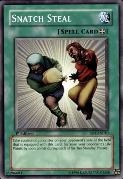 Snatch Steal - 1st Edition SD1-EN010 - LP - YuGiOh - Image 1
