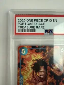 One Piece Card Game TCG Portgas.D.Ace OP08-052 TR PSA 10 - Image 2