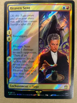 MTG 1x SURGE FOIL Heaven Sent 739 Universes Beyond: Dr. Who Magic the x1 NM - Image 1
