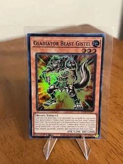 YuGiOh Gladiator Beast Gistel SUDA-EN017 Super Rare 1st Edition - Image 2